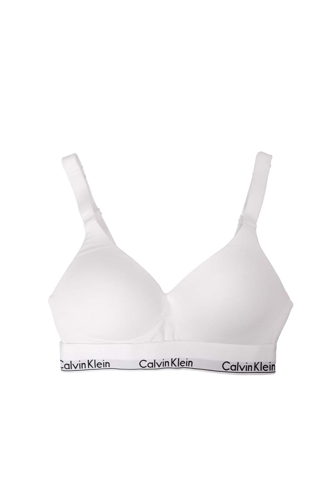 Women's black cotton blend bra with adjustable straps, soft contoured cups, and logo underbust band. — view 9
