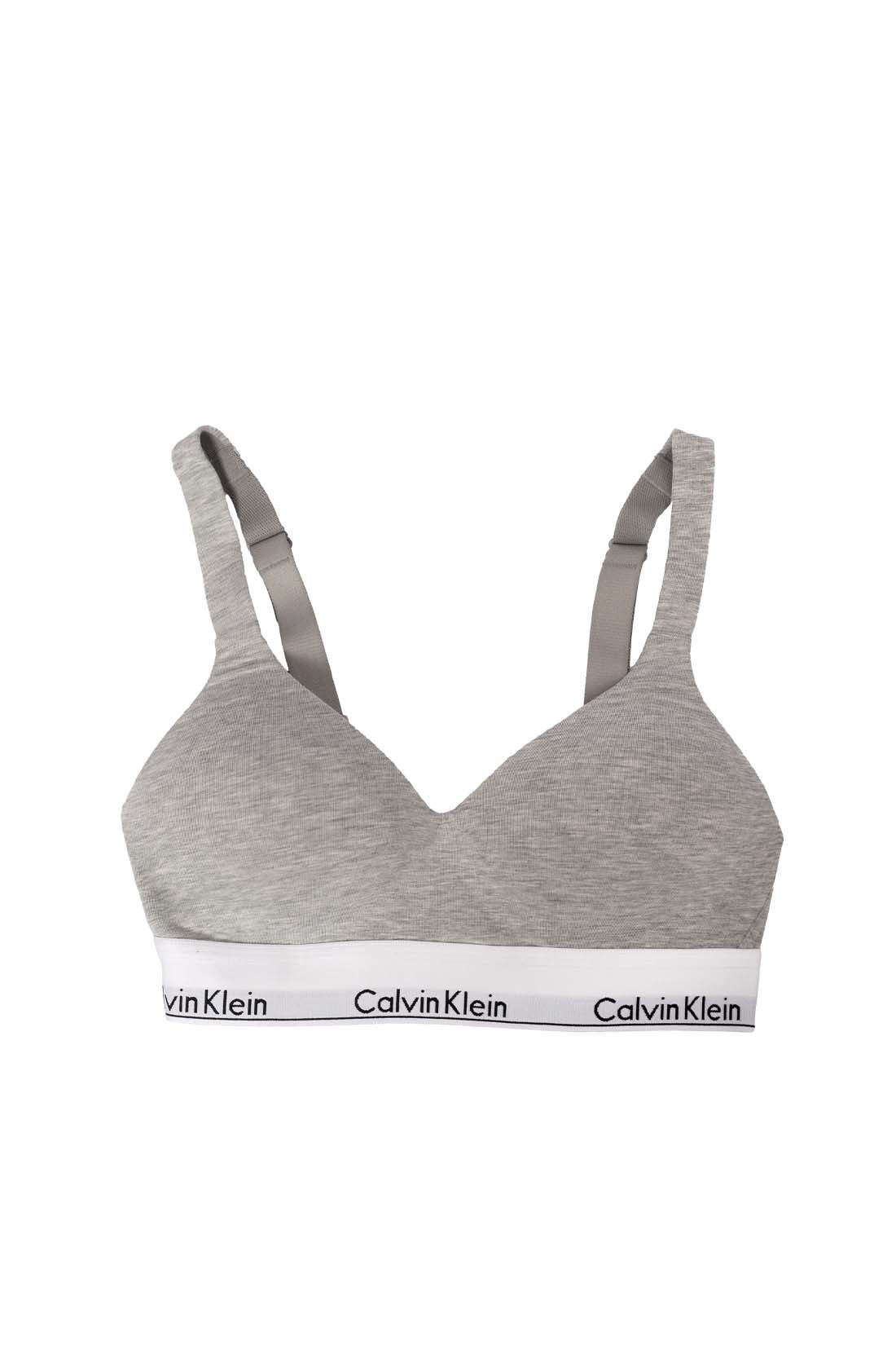 Women's black cotton blend bra with adjustable straps, soft contoured cups, and logo underbust band. — view 21