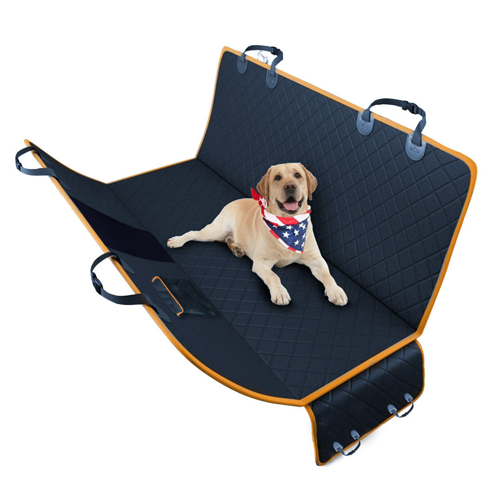 Black waterproof Oxford cloth dog car seat cover hammock protector for back seats