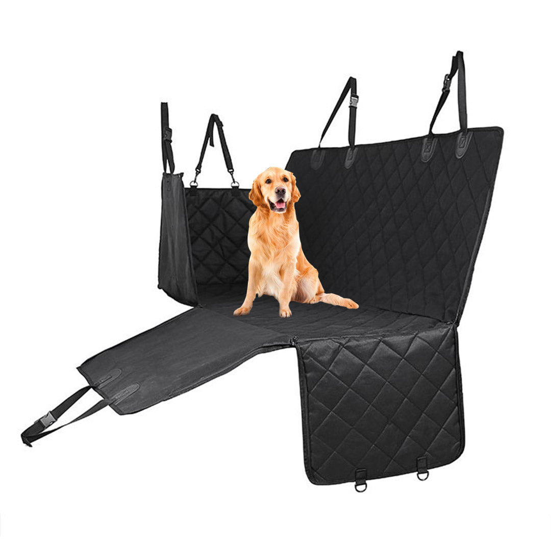 Black waterproof 600D Oxford cloth dog car seat cover hammock protector for back seat