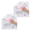 Transparent plastic dry erase whiteboard wall sticker roll applied to a modern office space