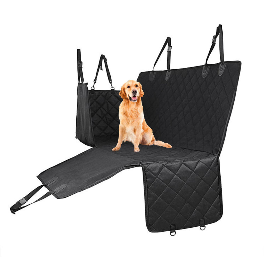 Black waterproof 600D Oxford cloth dog car seat cover hammock protector for back seat