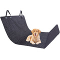 Black waterproof SOGA car trunk pet mat cargo liner with non-slip surface and headrest straps