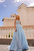Elegant Embellished Formal Long Special Occasion Gown Detailed NXT1336-0