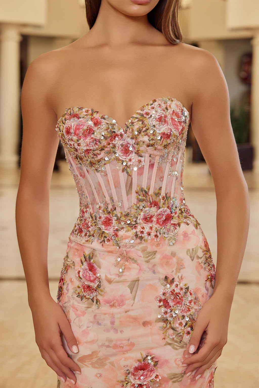 Majestic Sophisticated Tulle Sweetheart Elegant Evening Gown NXY1801-3