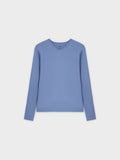 Basic High V Tee LS-Periwinkle-1