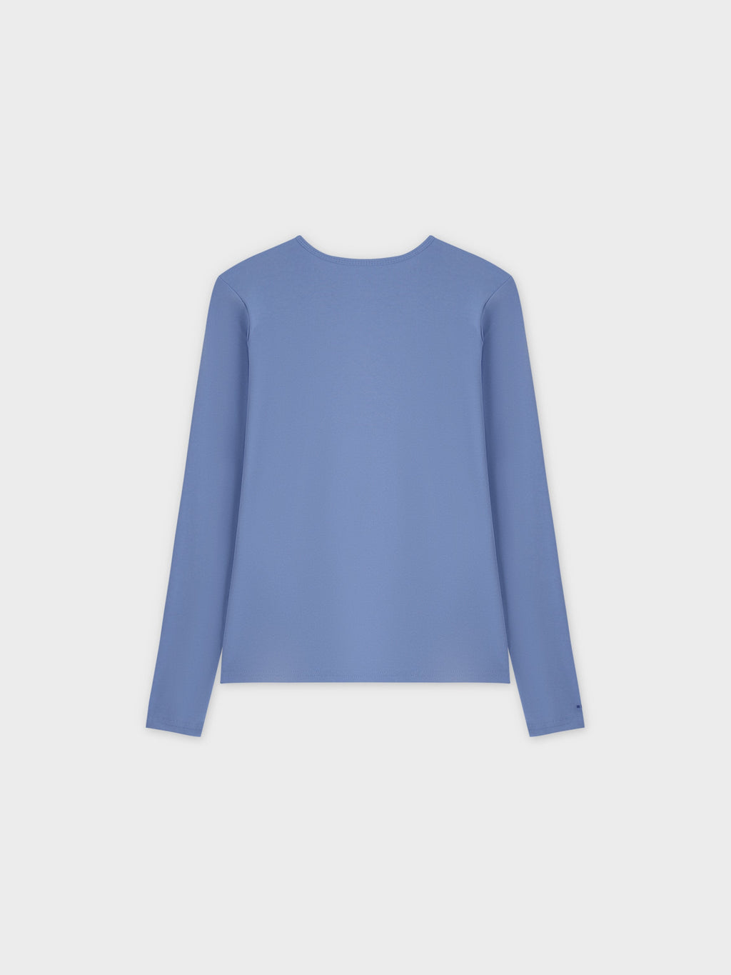 Basic High V Tee LS-Periwinkle-2