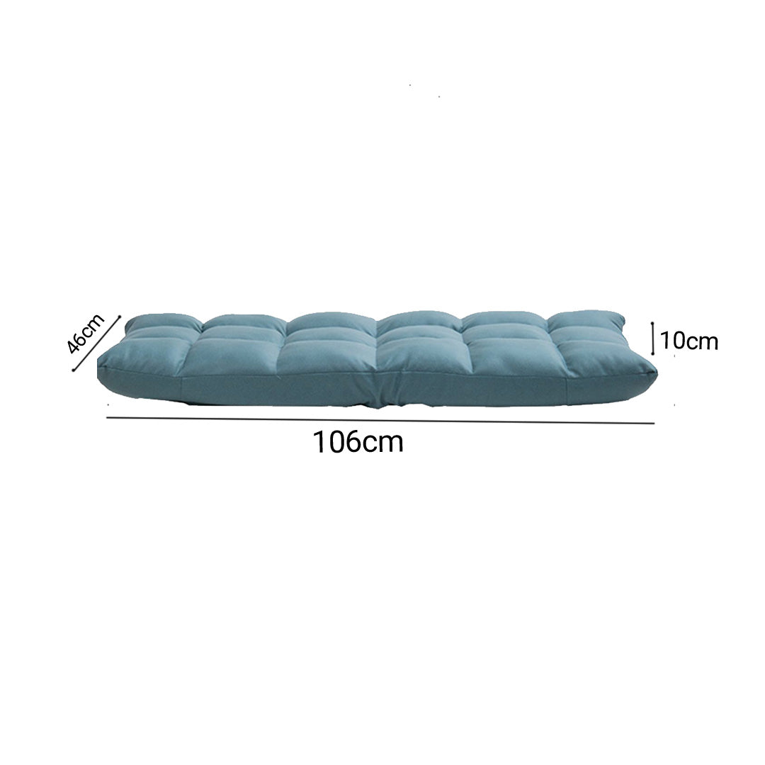 Green adjustable air leather lounge floor recliner and foldable gaming chair with ergonomic backrest support — view 5