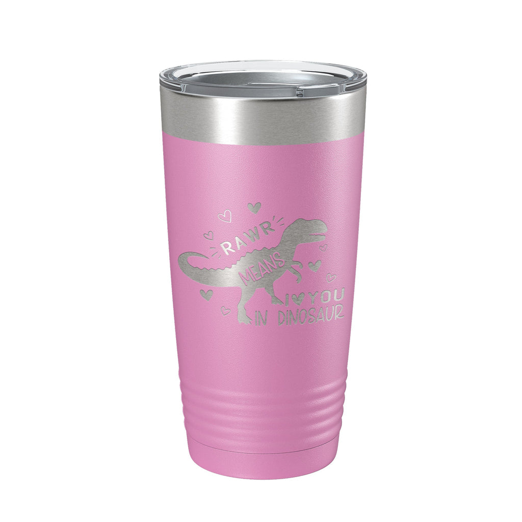 Dinosaur Tumbler Rawr Means I <3 You In Dinosaur Travel Mug Insulated Laser Engraved Coffee Cup 20 oz-14