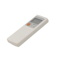 Replacement air conditioner remote control for Mitsubishi units featuring standard buttons and a digital display