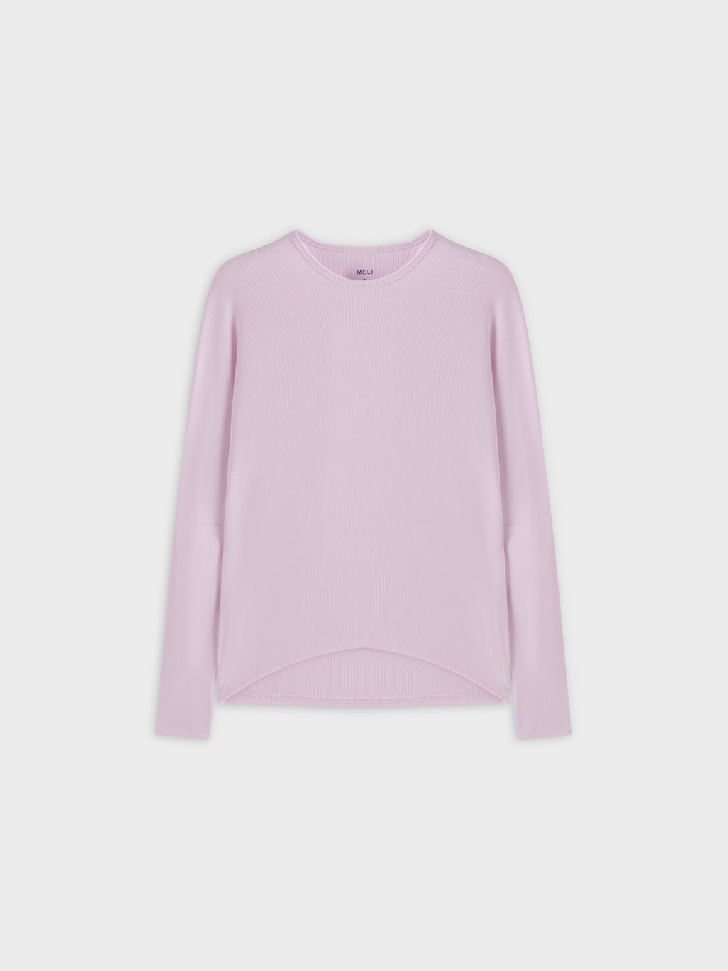 Crew Ribbed Dolman-Lavender-0