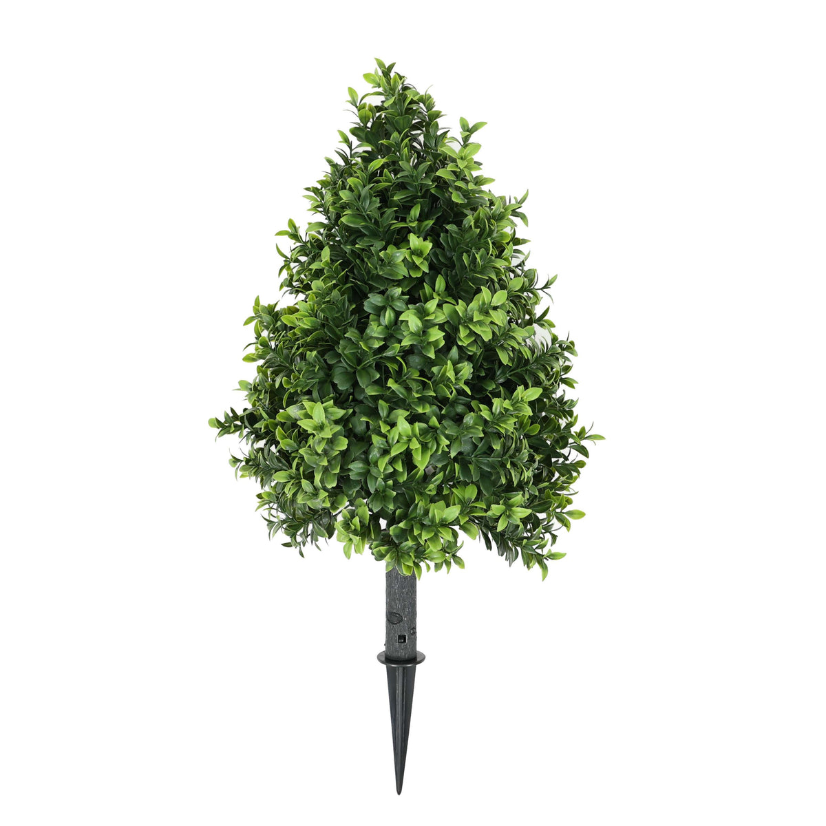Boxwood Topiary Shrub with Ground Spike 22in – UV Resistant-0