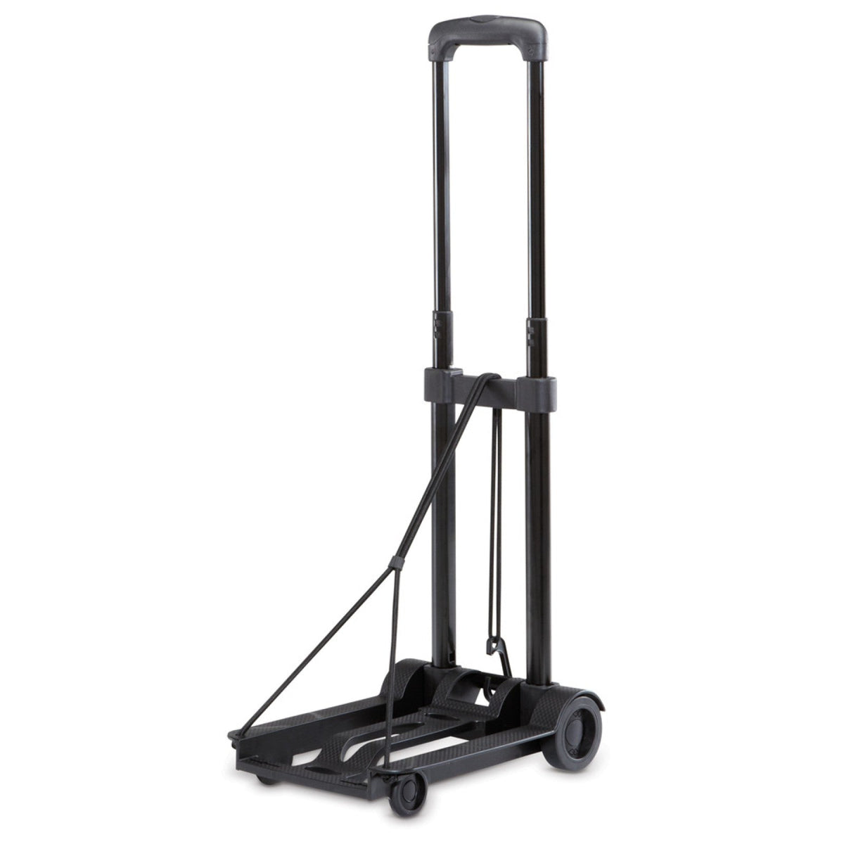 Foldable Trolly Dolly Cart - Carry up to 65 Lbs. (Black)-1