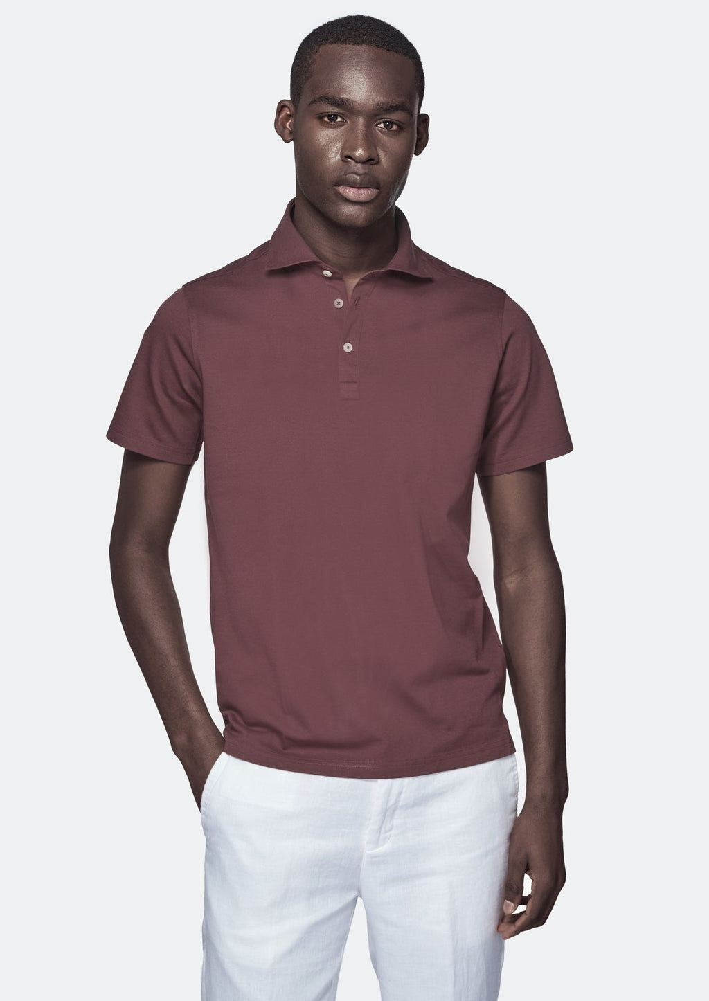 Polo manica corta in cotone piquet-0