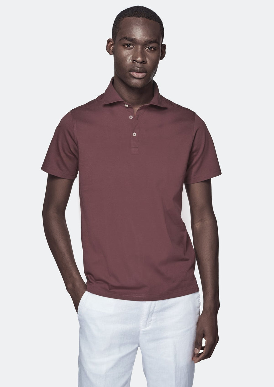Polo manica corta in cotone piquet