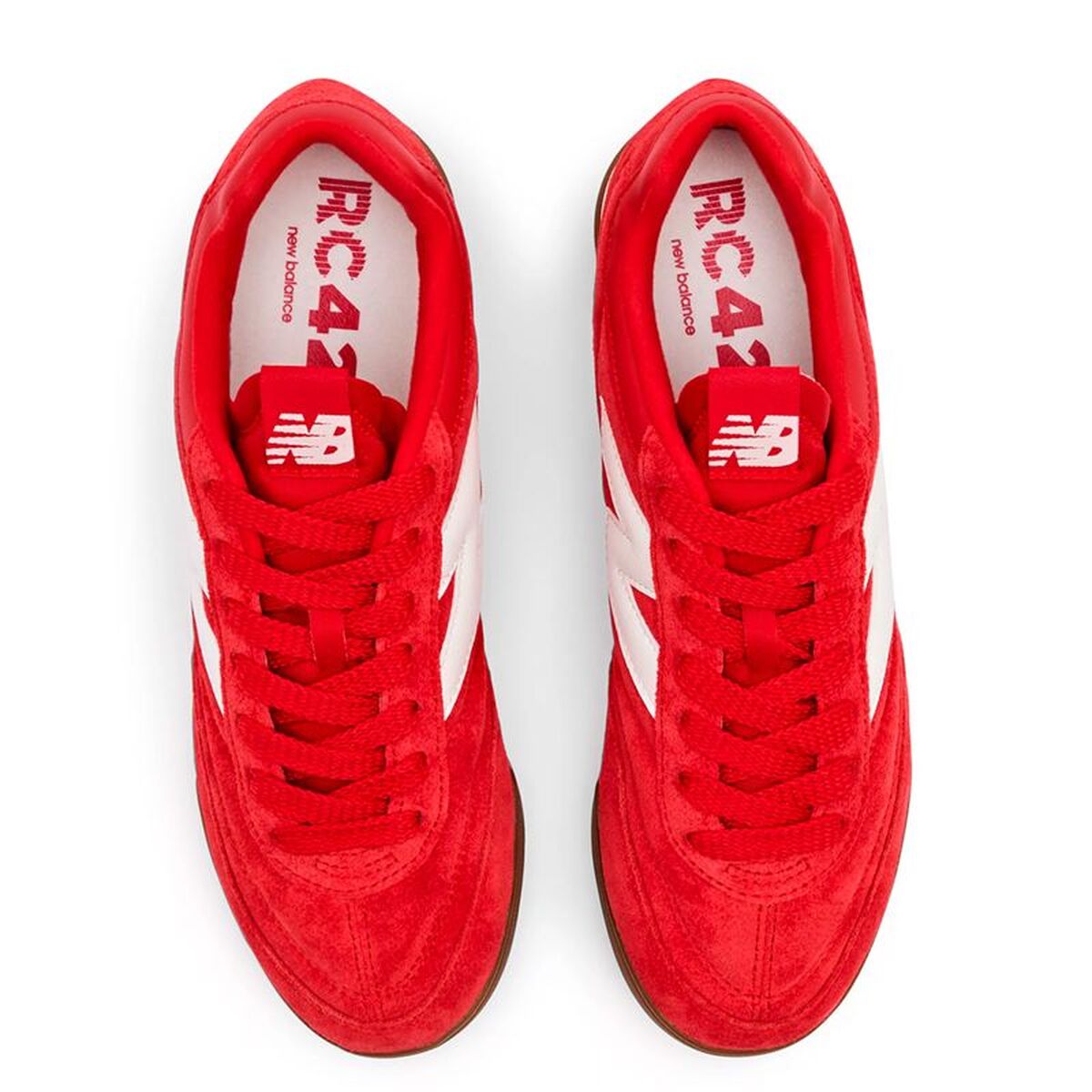 Men's New Balance RC42 retro running shoes featuring low profile design and textured rubber outsoles — view 3