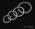 Titanium alloy everyday carry keychain with quick release side push buckle and smooth chamfered edges