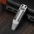 Titanium alloy telescopic multitool with wrench crowbar and screwdriver bits for everyday outdoor carry