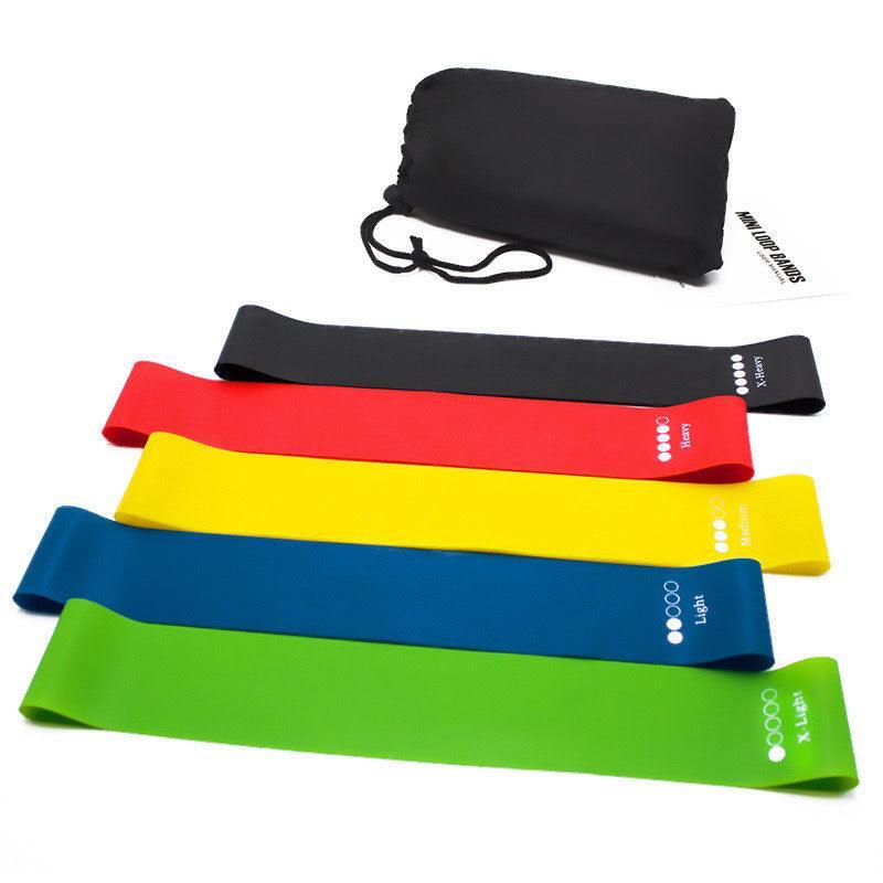 Natural latex resistance band in multiple colors for strength training yoga and physical therapy — view 2