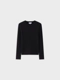 Knit Cable Sweater-Black-0