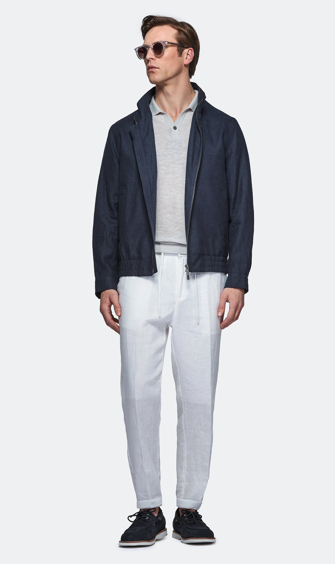 Bomber in puro lino-3