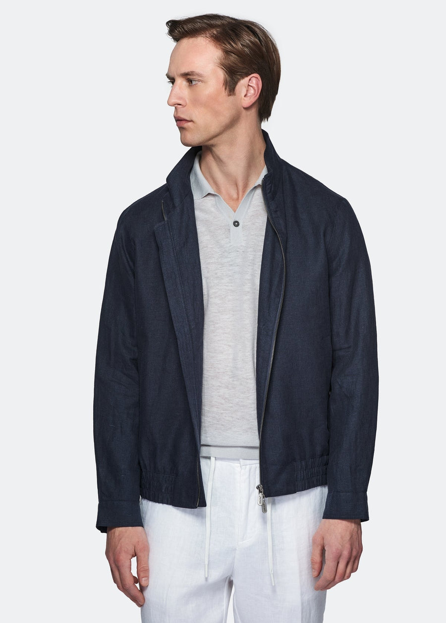 Bomber in puro lino