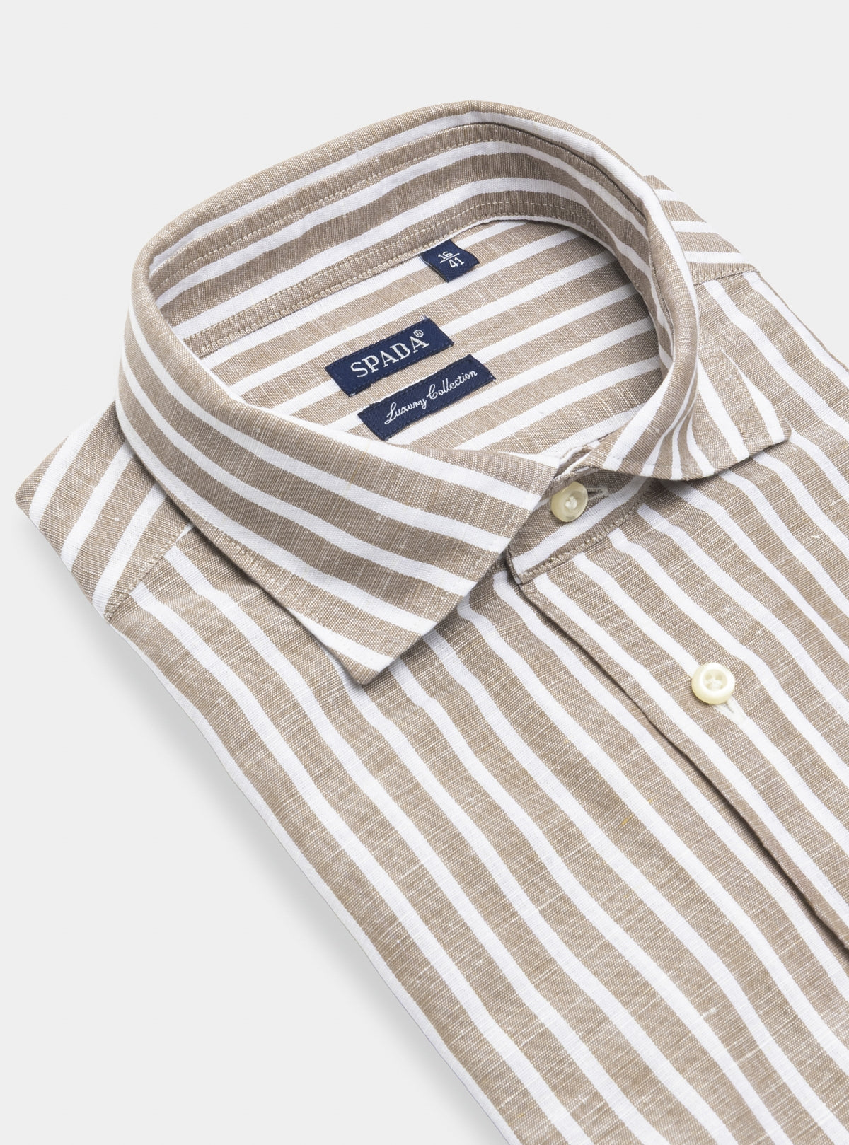 Camicia in lino e cotone a righe-1