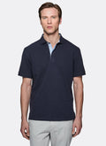 Polo piquet 100% cotone con colletto a contrasto-0