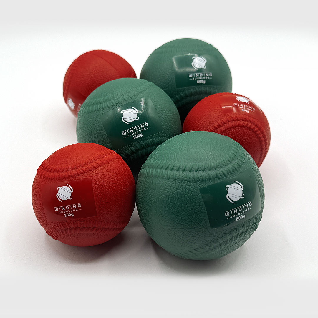 USA - Pack of 4 Heavy Juggling Balls 300g. Winding Jugglers. Red Training Balls (7.5 cm) (Shipping from USA)-3