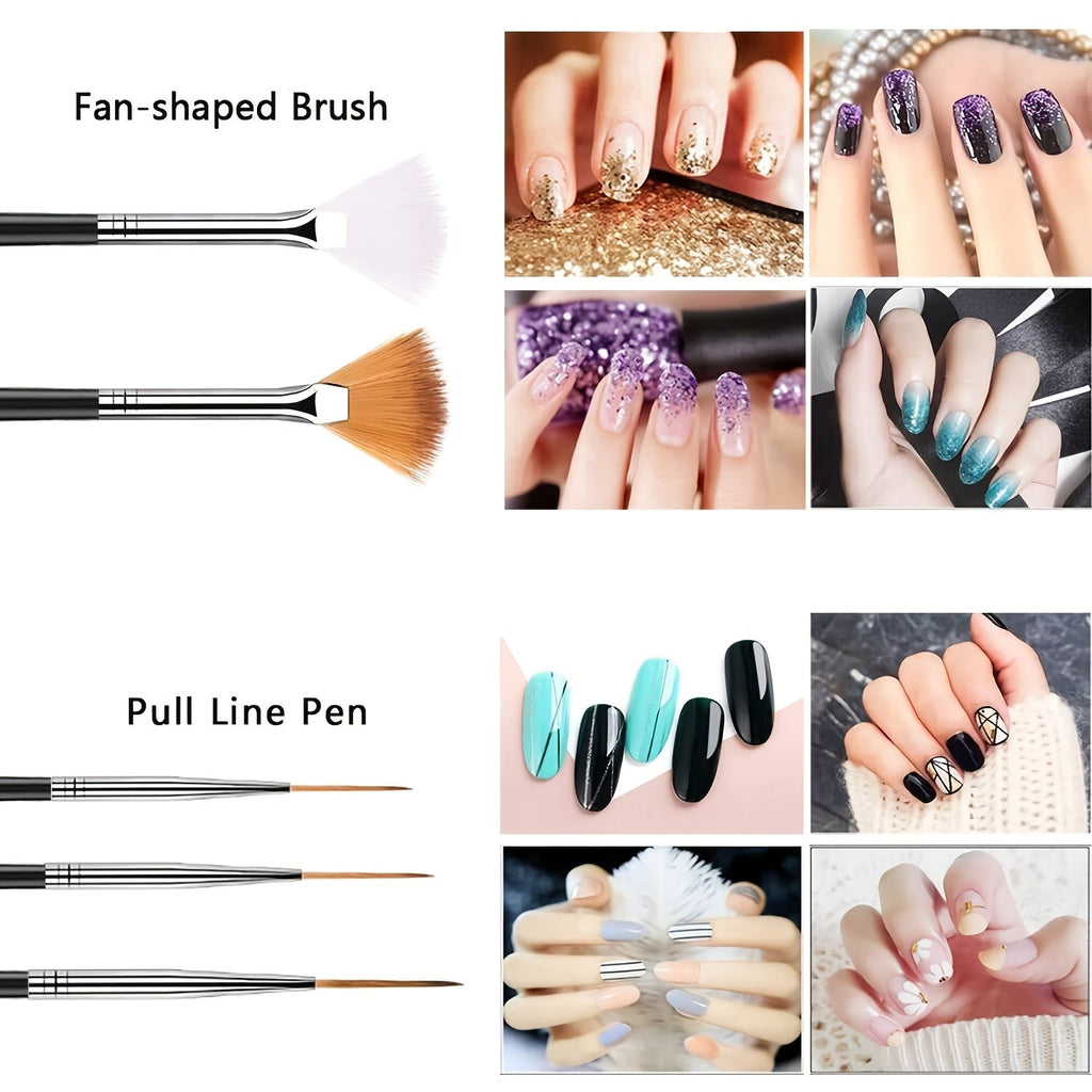 Electric nail drill kit in black with USB power cable for gel and acrylic removal — view 4