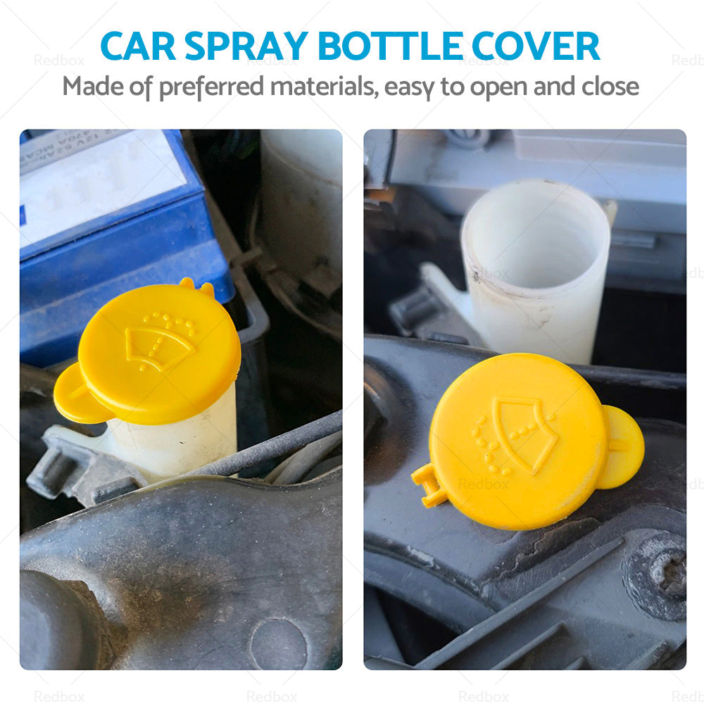 Black plastic windscreen washer bottle cap lid for car fluid reservoir replacement — view 5