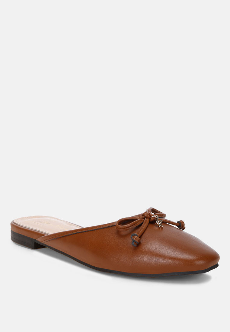 Globus Bow Slip-On Flat Mules-1