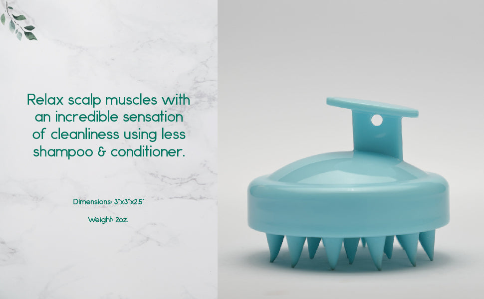 Hair scalp massager with soft silicone bristles and an ergonomic handle for deep cleaning and exfoliation — view 4