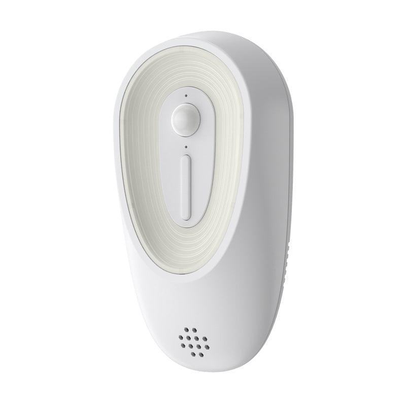 White compact USB pet fresh air odor eliminator and deodorizer for cat litter boxes — view 2
