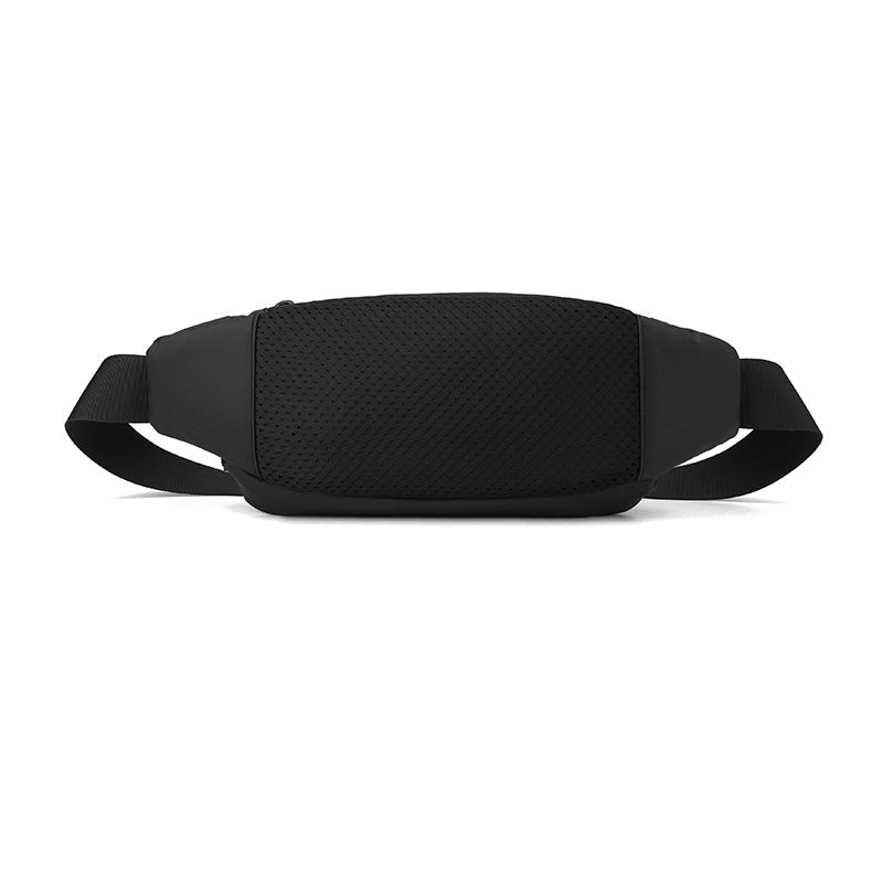 Large crossbody fanny pack with four zipper pockets for running and outdoor sports — view 4