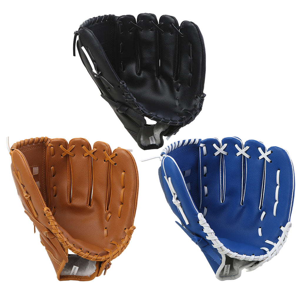 Thickened PU leather baseball and softball pitcher mitt for outdoor sports and field training — view 2