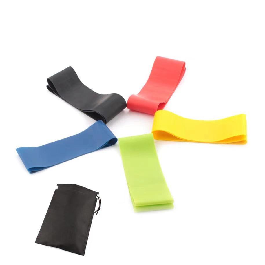 Natural latex resistance band in multiple colors for strength training yoga and physical therapy — view 4