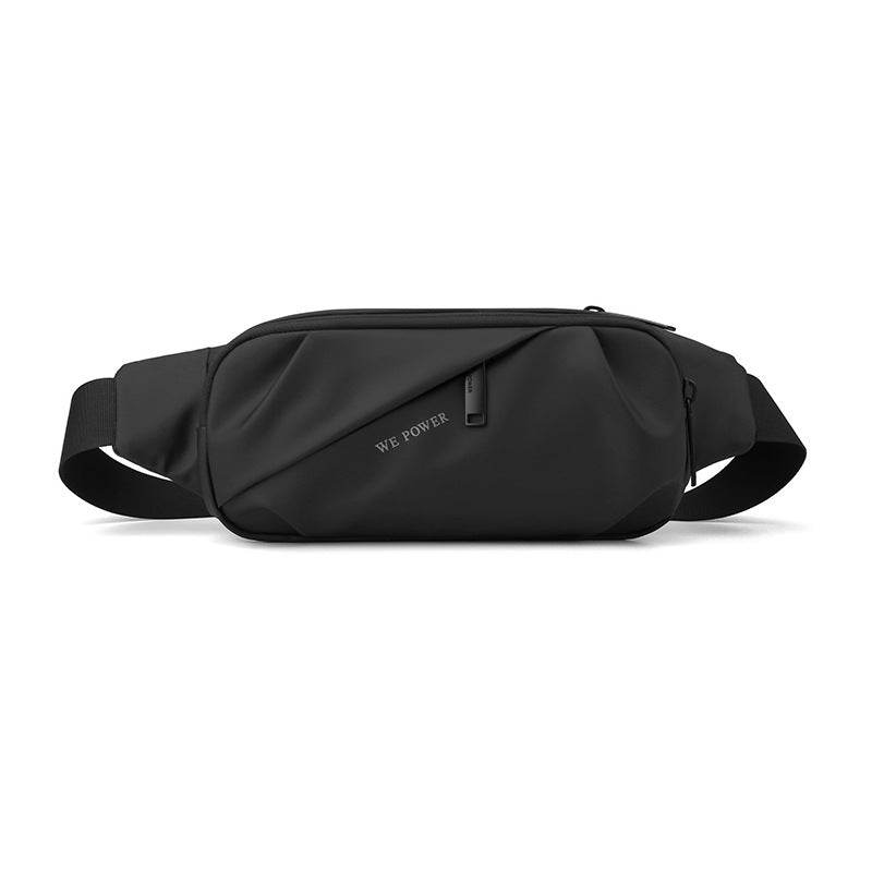 Large crossbody fanny pack with four zipper pockets for running and outdoor sports — view 5