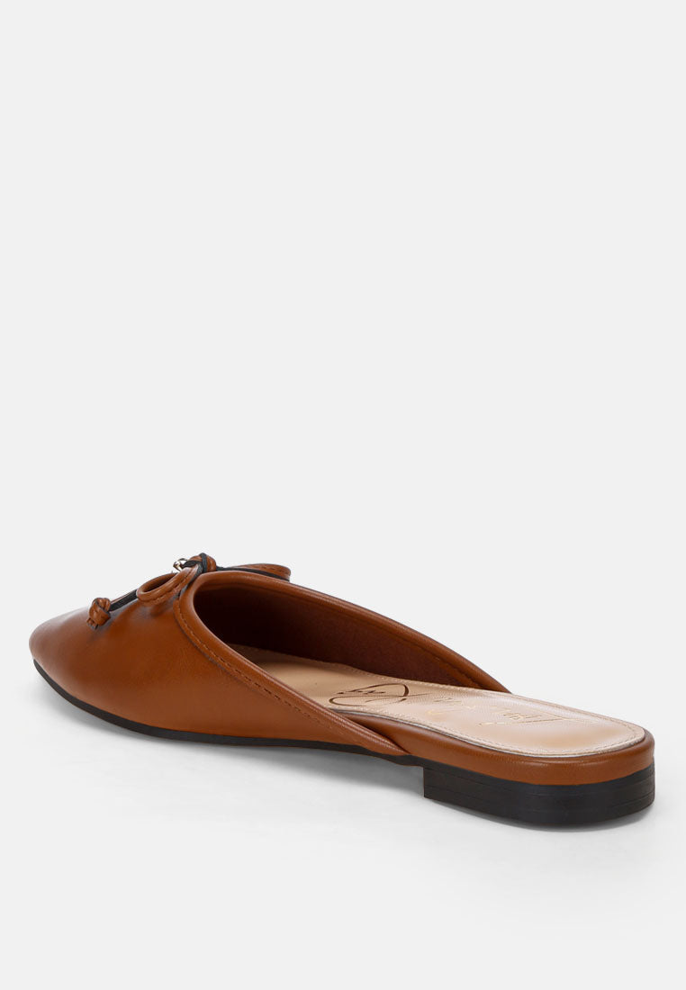 Globus Bow Slip-On Flat Mules-2