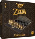 The Legend of Zelda custom chess set featuring detailed character pieces and themed playing board