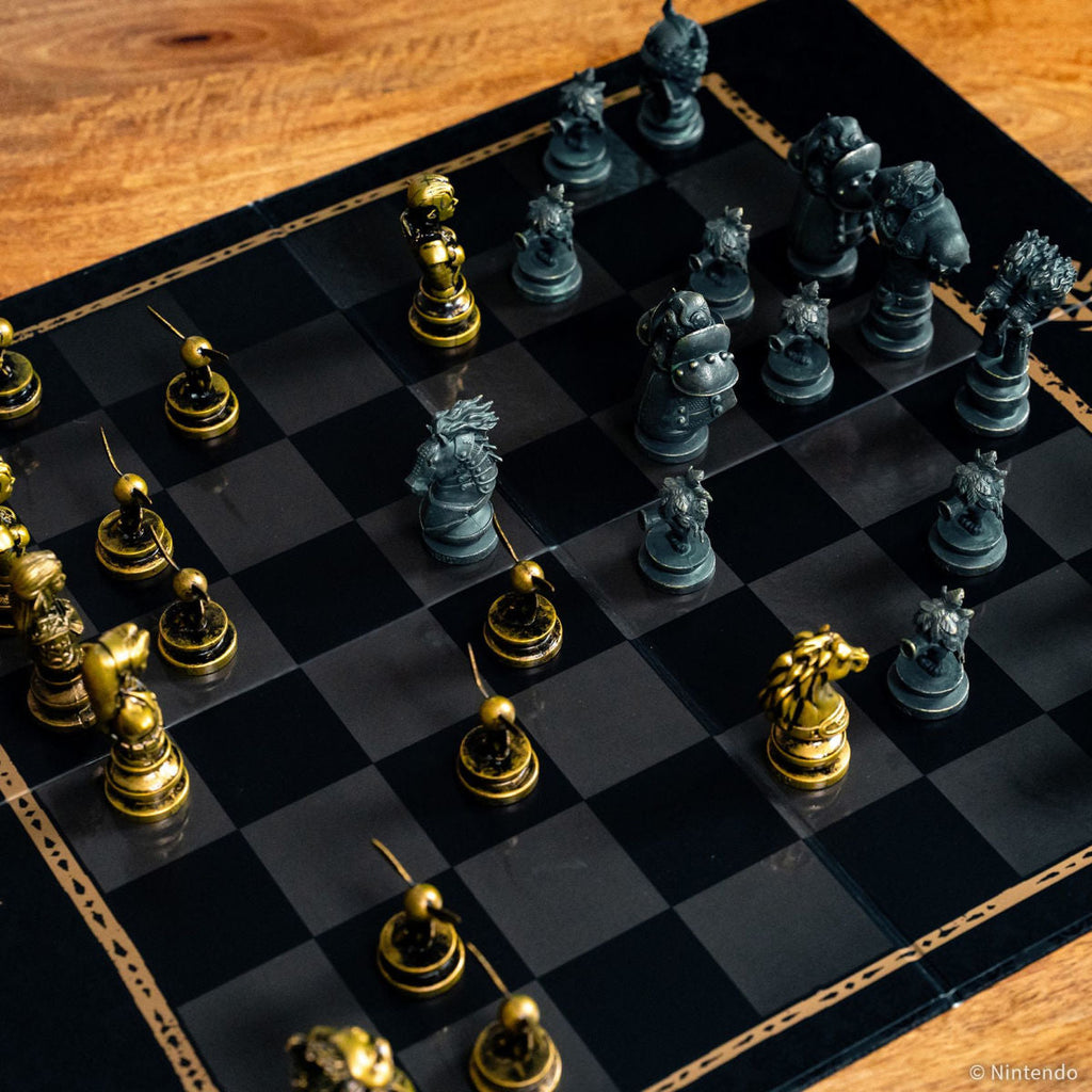 The Legend of Zelda custom chess set featuring detailed character pieces and themed playing board — view 4