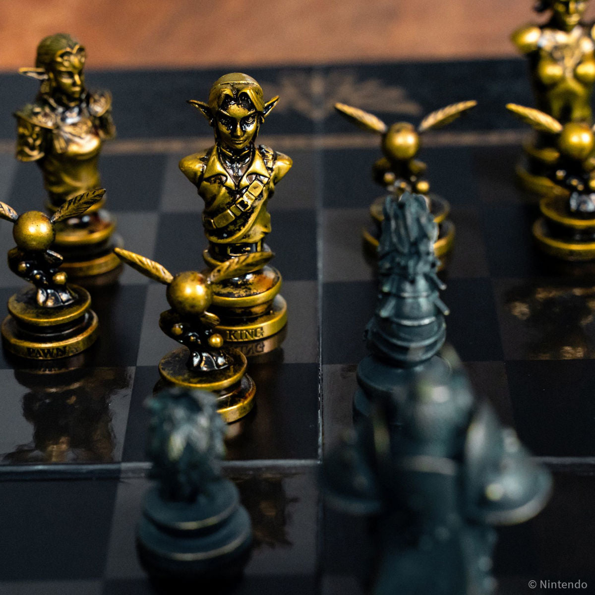 The Legend of Zelda custom chess set featuring detailed character pieces and themed playing board — view 5