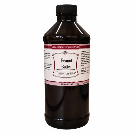 Peanut butter bakery emulsion in a recyclable plastic bottle for nut free baking — view 2