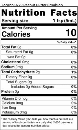 Peanut butter bakery emulsion in a recyclable plastic bottle for nut free baking — view 5