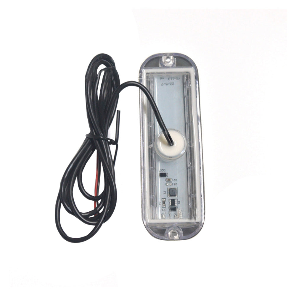Pair of blue LED underwater boat lights in durable stainless steel casing for marine pontoons — view 5