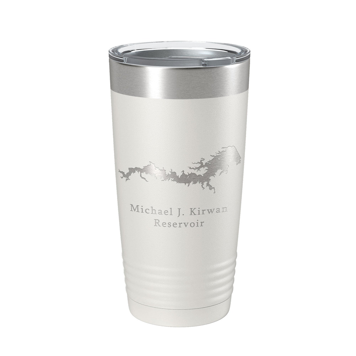 Michael J. Kirwan Reservoir Tumbler Lake Map Travel Mug Insulated Laser Engraved Coffee Cup Ohio 20 oz-7