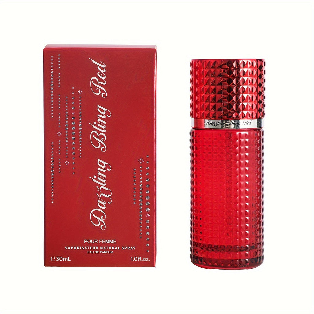30ml floral eau de parfum glass bottle with elegant packaging for women