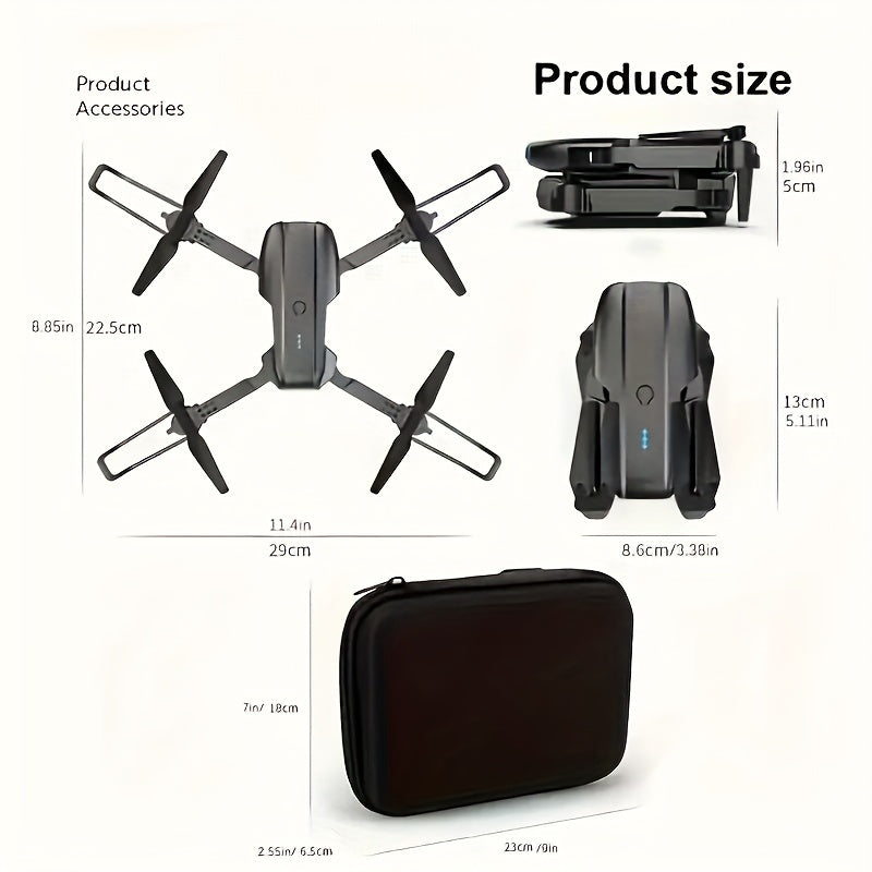 NNETM Dual Camera Foldable Quadcopter Drone