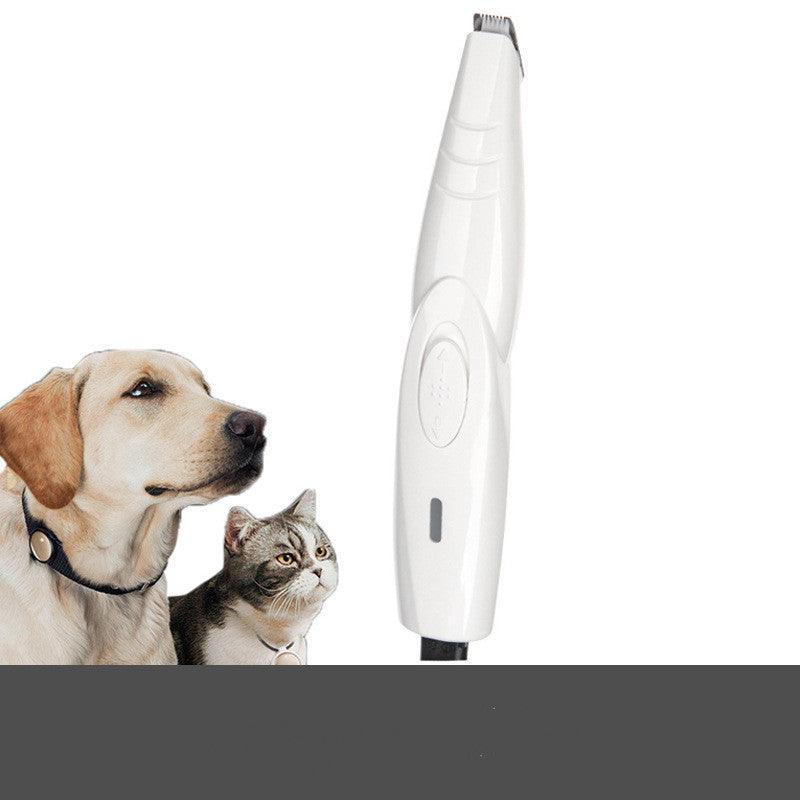 White electric pet hair clippers with ceramic blade and ergonomic handle for dog and cat grooming — view 4