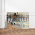 'Serenity by the Sea' Coastal I 18x24 inch Art Print on Canvas I Original Artwork by American Artist Barbara Cleary-0